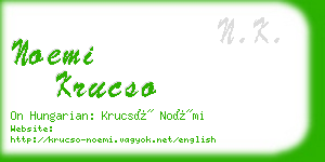 noemi krucso business card